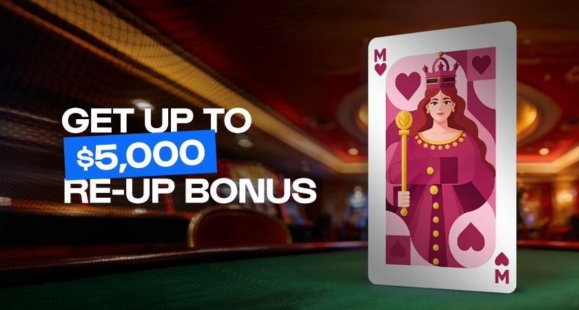 250% Casino Re-up Bonus