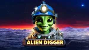 Alien Digger Slot Information 95.5% RTP