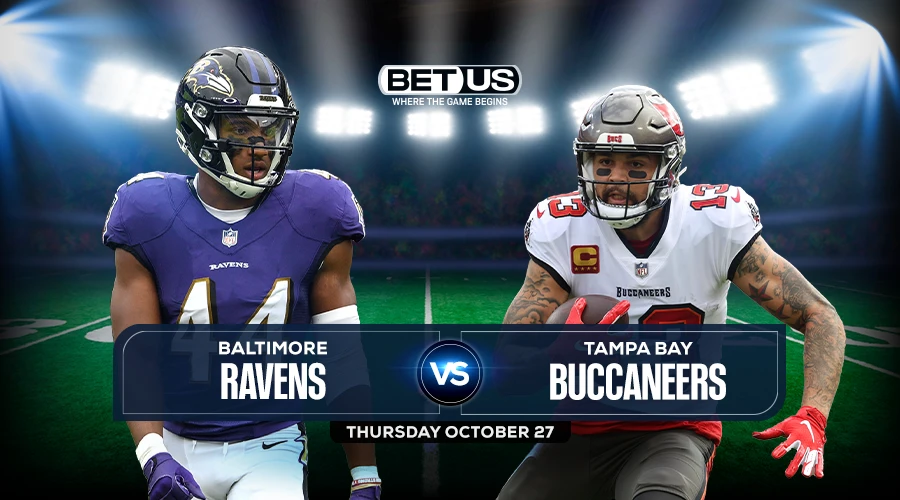 Ravens vs Buccaneers Oct. 27 Prediction, Stream, Odds and Picks
