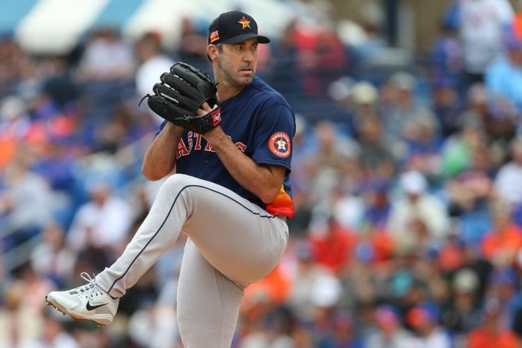 Justin Verlander starts the year for the Astros.