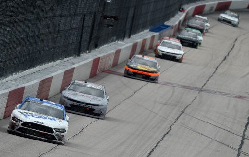 Chase Briscoe, leads a pack in the NASCAR Xfinity Series Toyota 200 - Cook Out Southern 500 Betting Preview