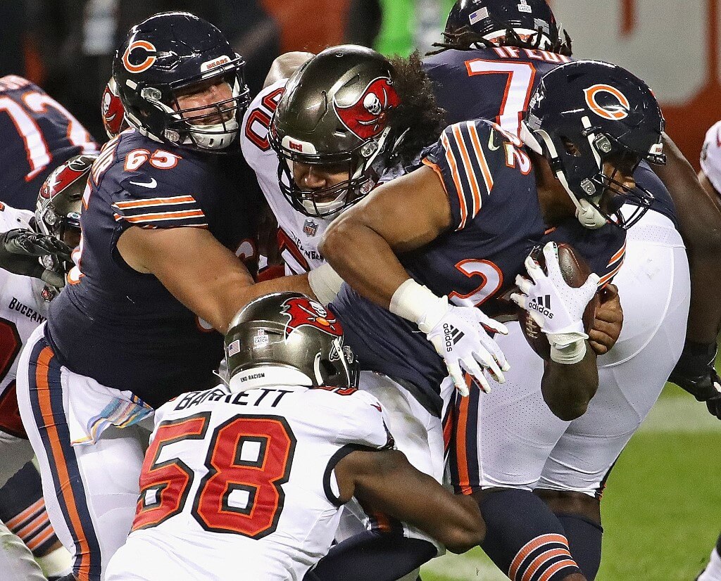 Bears runs for a touchdown against the Tampa Bay Buccaneers