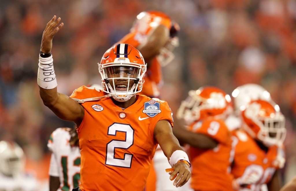Kelly Bryant of the Clemson Tigers reacts after a touchdown against the Miami Hurricanes. Miami vs Clemson Betting Preview