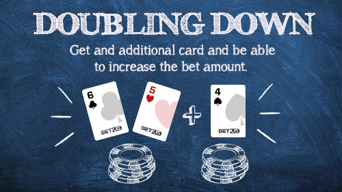 Blackjack doubling down