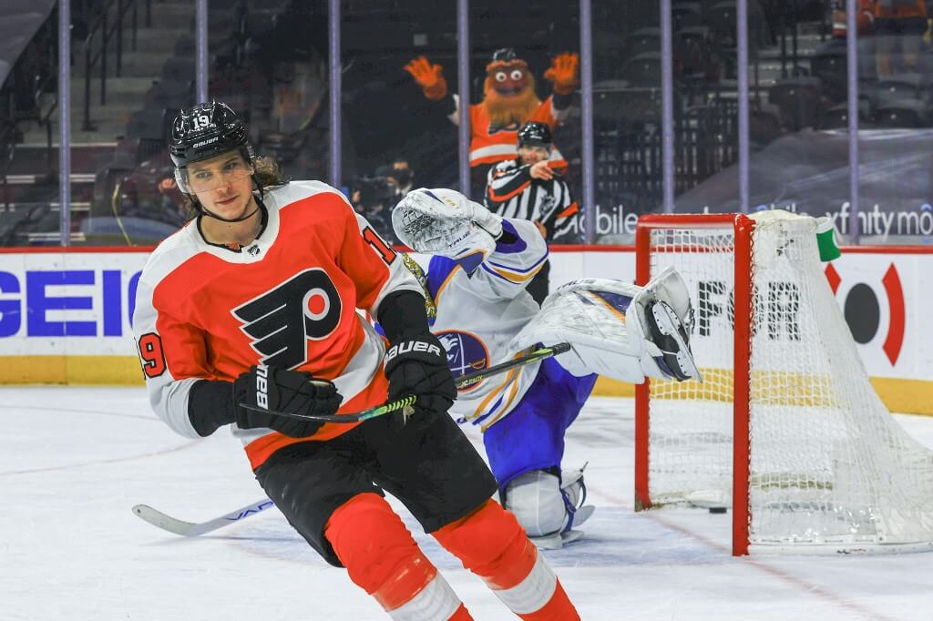 Nolan Patrick Scores a goal Flyers at Sabres