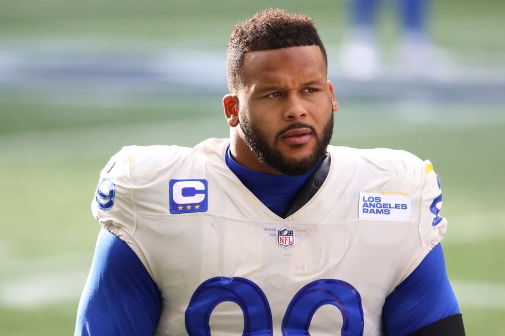 Defensive end Aaron Donald of the Los Angeles Rams