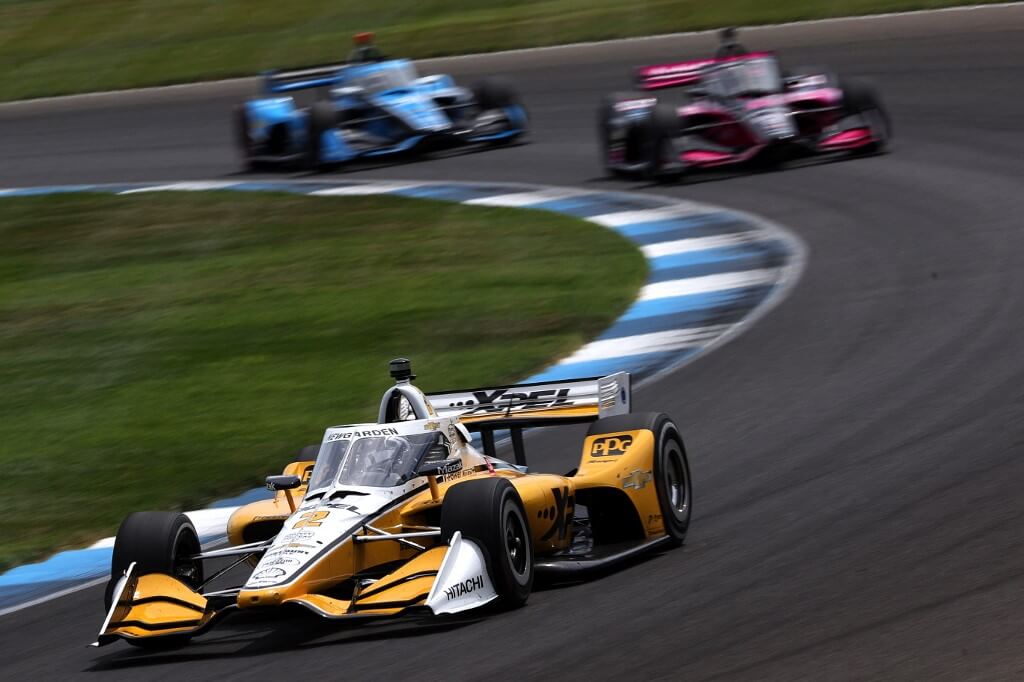 Josef Newgarden of the United States drives during the NTT IndyCar Series