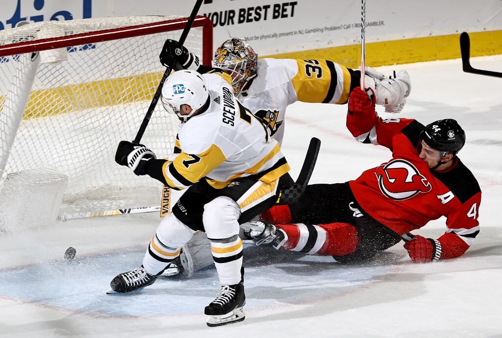Miles Wood scores a goal Pittsburgh Penguins vs New Jersey Devils Picks