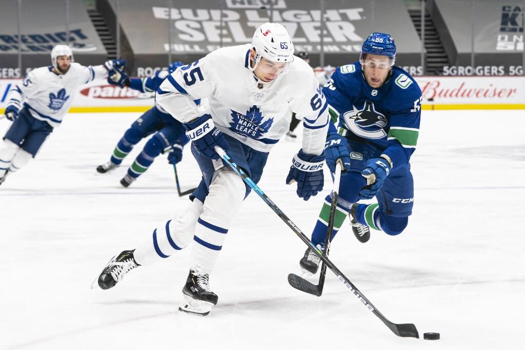 Ilya Mikheyev drives to the net Toronto Maple Leafs vs Vancouver Canucks Picks