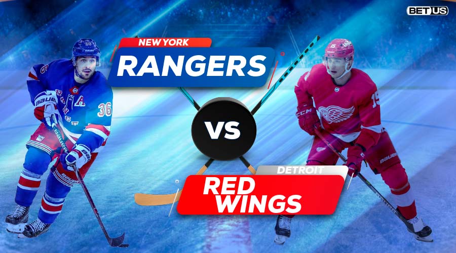 Rangers vs Red Wings Stream, Odds, Picks & Predictions