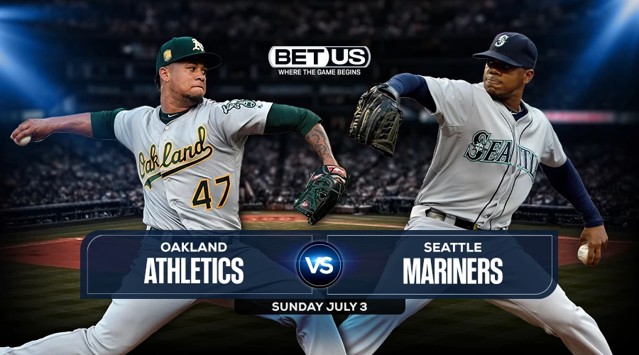 Athletics vs Mariners July 3, Prediction, Stream, Odds and Picks