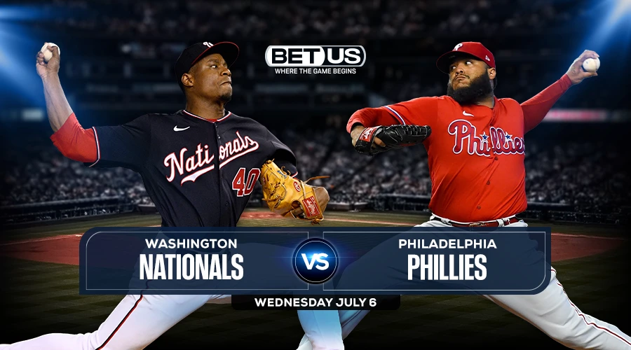 Nationals vs Phillies Predictions, Game Preview, Live Stream, Odds & Picks, July 6