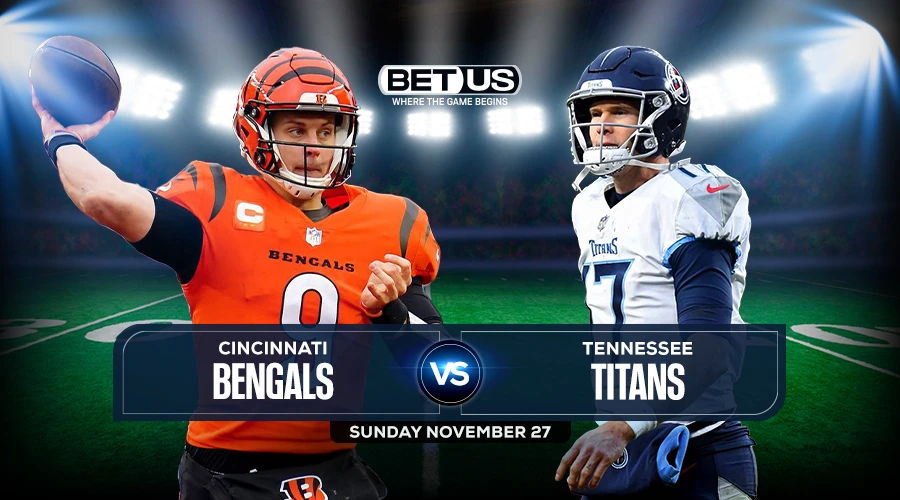 odds for bengals titans game