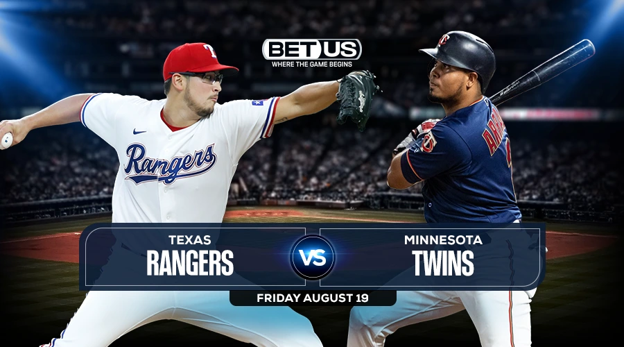 Rangers vs Twins Predictions, Game Preview, Live Stream, Odds & Picks, Aug. 19