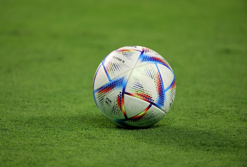 A ball is shown on the pitch