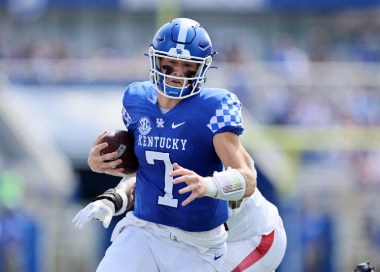 Will Levis #7 of the Kentucky Wildcats