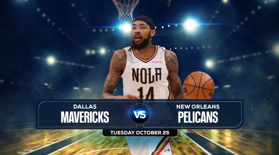 Mavericks vs Pelicans Prediction, Preview, Stream, Odds & Picks