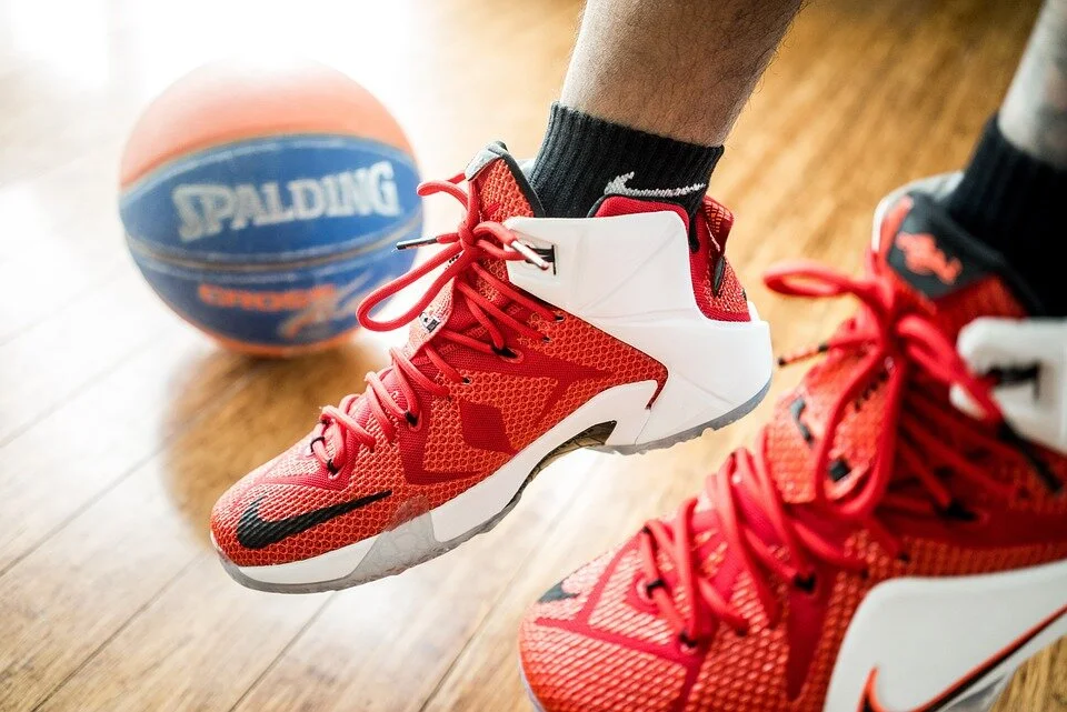 Basketball with Lebron James shoes