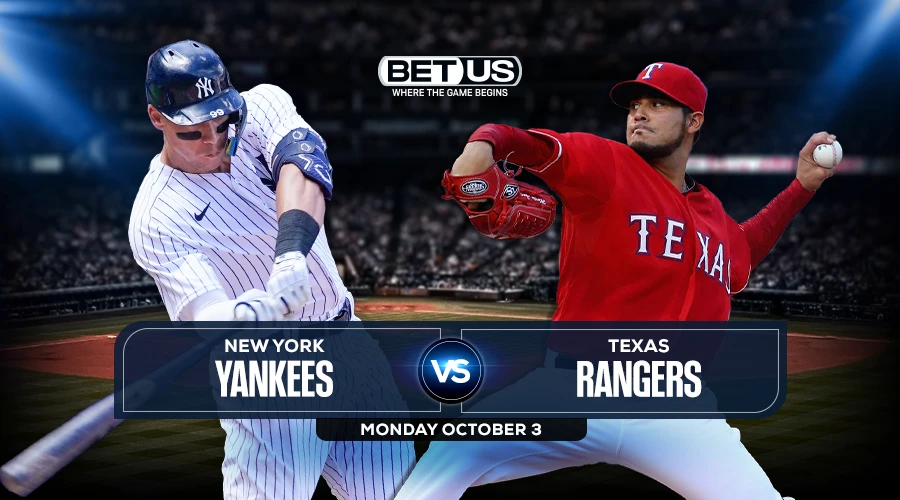 Yankees vs Rangers Prediction, Preview, Stream, Odds & Picks, Oct, 3.