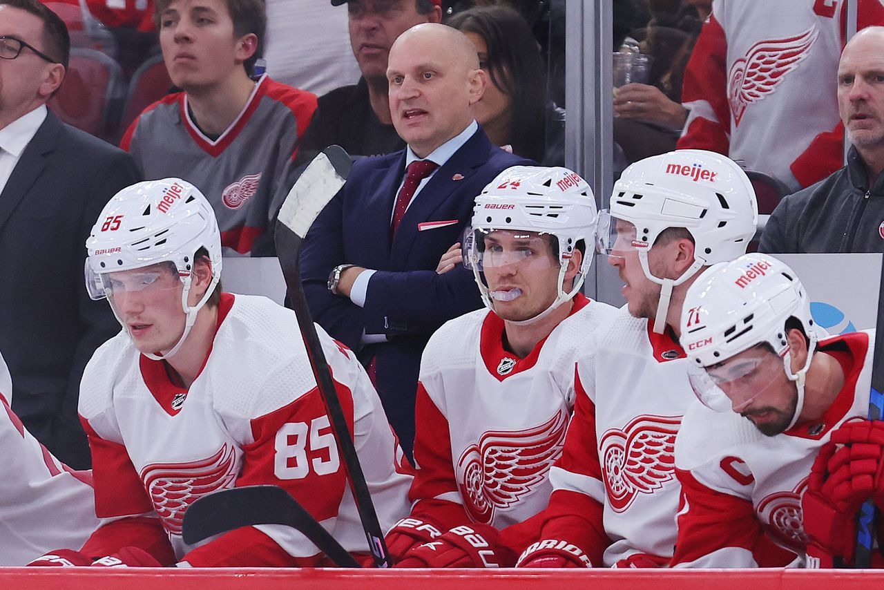 Detroit Red Wings head coach Derek Lalonde is taking a wait-and-see approach with his team's early season success.