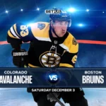 Avalanche vs Bruins Prediction, Preview, Stream, Odds, & Picks