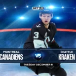 Canadiens vs Kraken Prediction, Game Preview, Live Stream, Odds & Picks