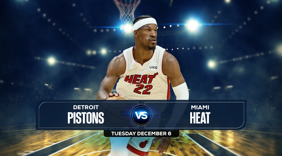 Pistons vs Heat Prediction, Game Preview, Live Stream, Odds & Picks