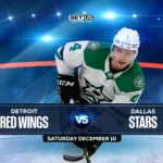 Red Wings vs Stars Prediction, Game Preview, Live Stream, Odds & Picks