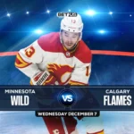Wild vs Flames Prediction, Game Preview, Live Stream, Odds & Picks