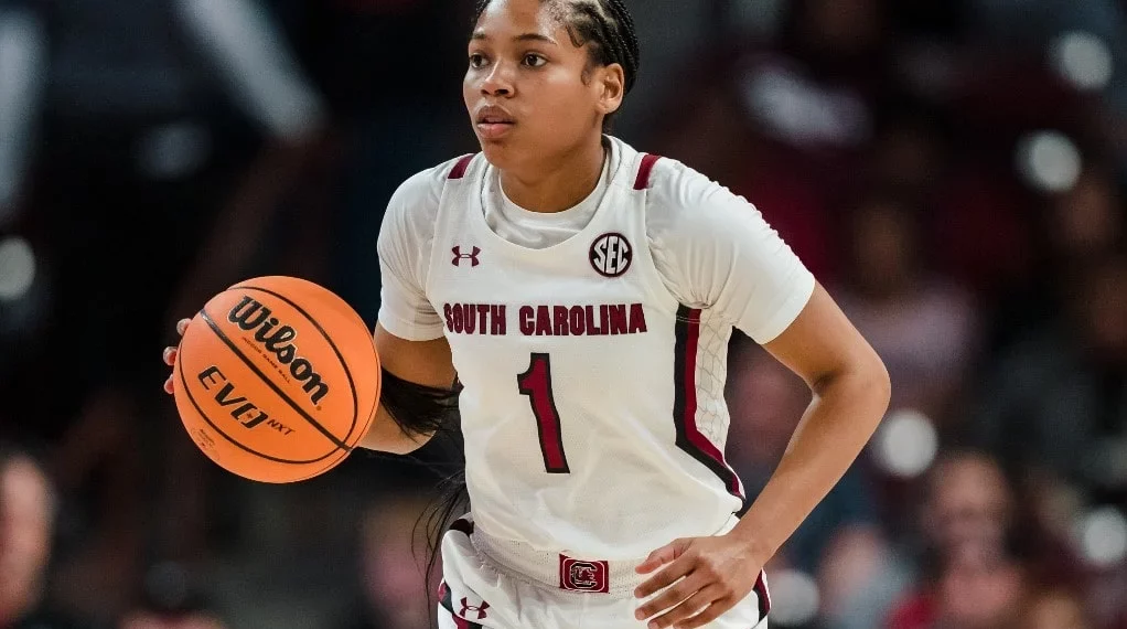 Zia Cooke #1 of the South Carolina Gamecocks