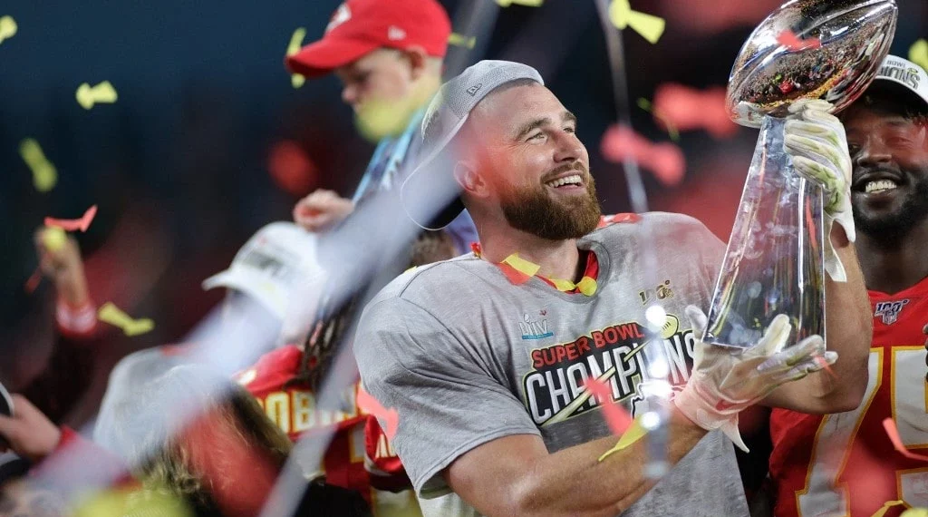 Travis Kelce #87 of the Kansas City Chiefs
