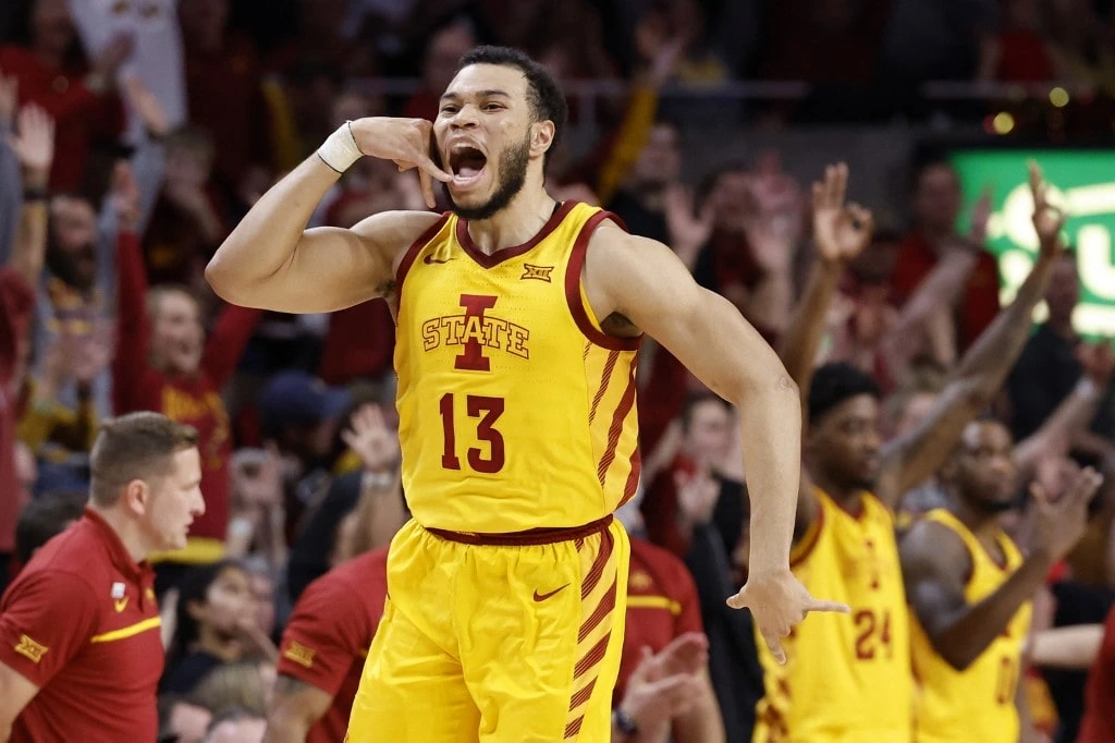 Jaren Holmes #13 of the Iowa State Cyclones
