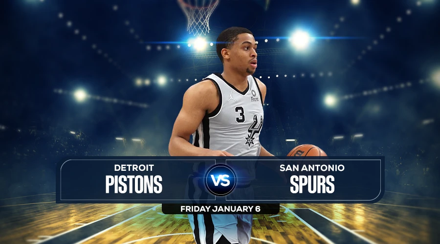 Pistons vs Spurs Prediction, Game Preview, Live Stream, Odds and Picks