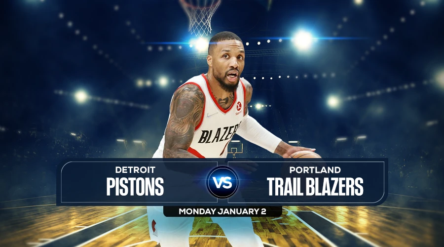 Pistons vs Trail Blazers Prediction, Game Preview, Live Stream, Odds & Picks