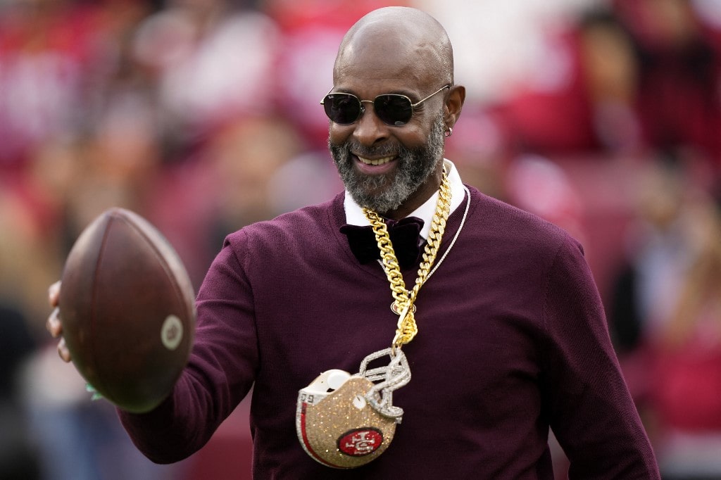 NFL Hall of Famer Jerry Rice of the San Francisco 49ers