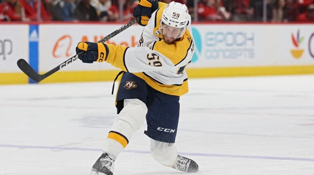 Roman Josi #59 of the Nashville Predators