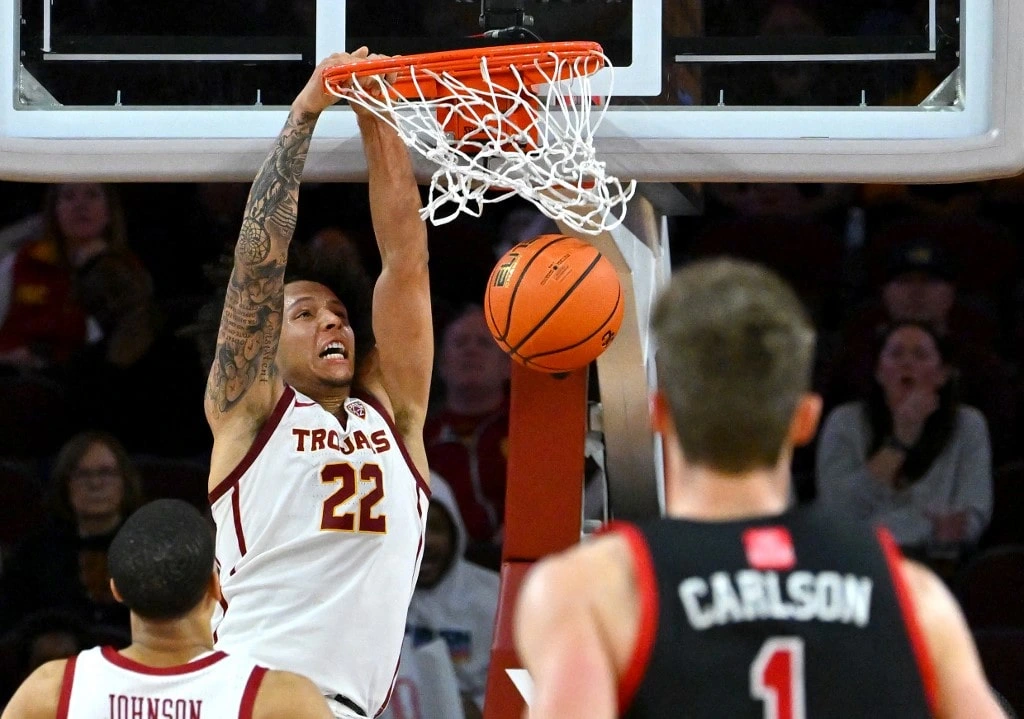 Tre White #22 of the USC Trojans