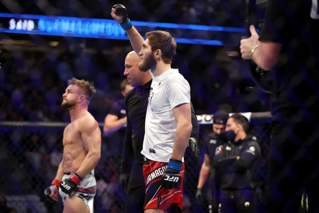 Said Nurmagomedov of Russia celebrates