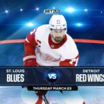 Blues vs Red Wings Prediction, Game Preview, Live Stream, Odds and Picks