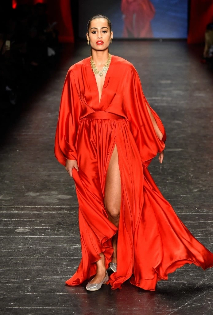 asketball player Skylar Diggins walks the runway at The American Heart Association's Go Red For Women Red Dress Collection 2016