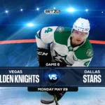 Golden Knights vs Stars Game 6 Prediction, Game Preview, Live Stream, Odds & Picks
