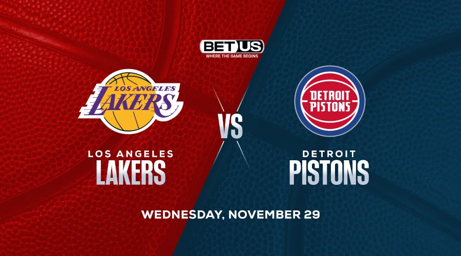 Lakers Sportsbook’s Favorite to Win Road Test vs Pistons