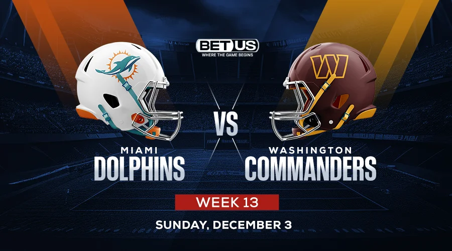 Dolphins 10-Point NFL Betting Lines Favorites for Road game vs Commanders