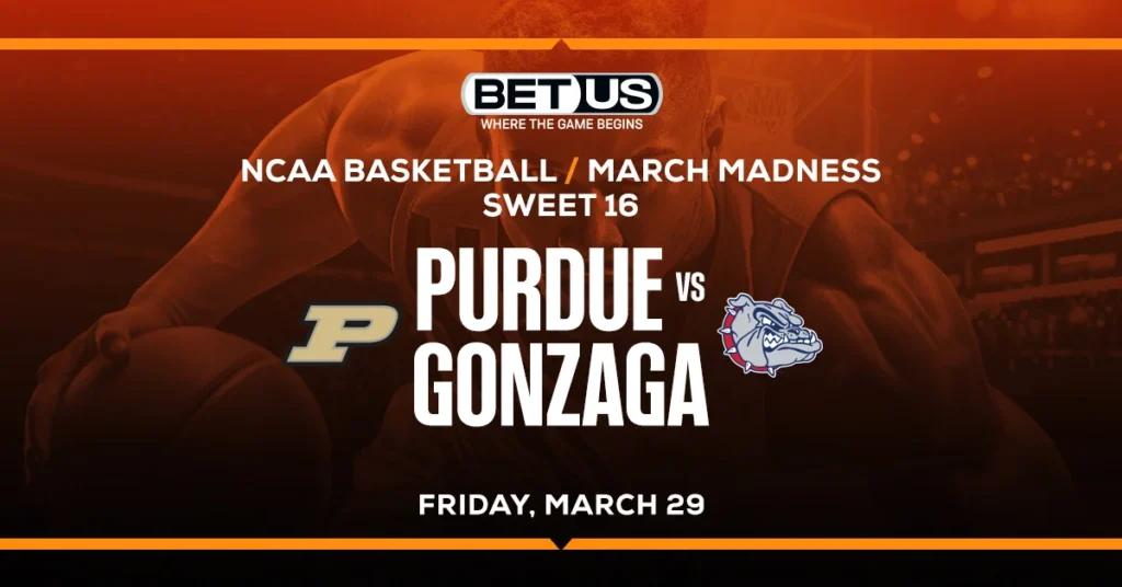 Purdue vs Gonzaga College Basketball Tourney Picks for Sweet 16