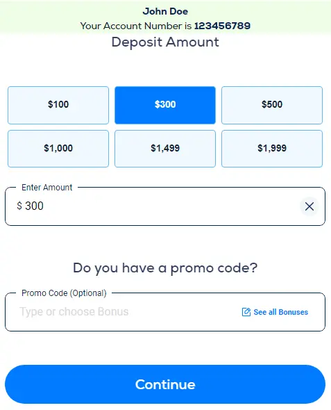 Make a deposit