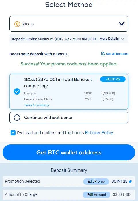 select bonus